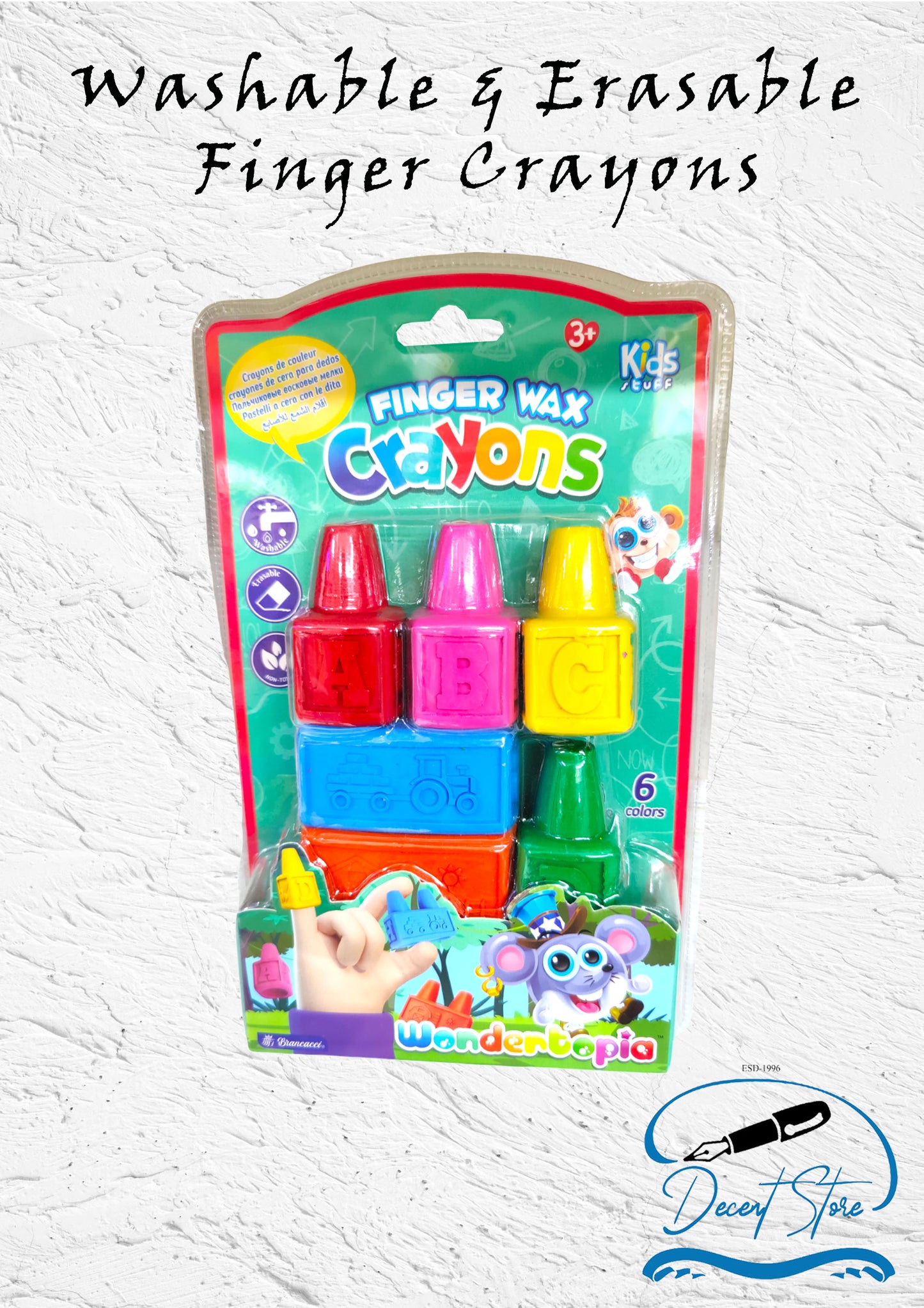 Finger Wax Crayons by Wondertopia