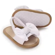 Infant Non-Slip First Walkers Footwear 0-18 Months Baby Girls Sweet Flowers Sandals Summer Soft Sole Flat Princess Dress Shoes