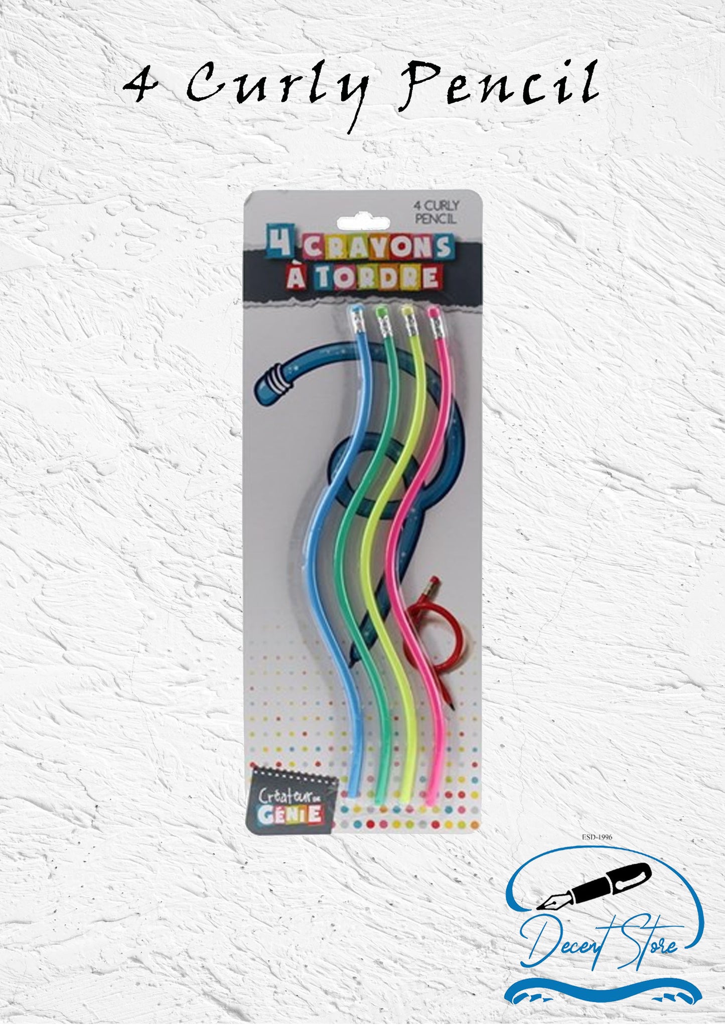 Four Curly Pencil 6121