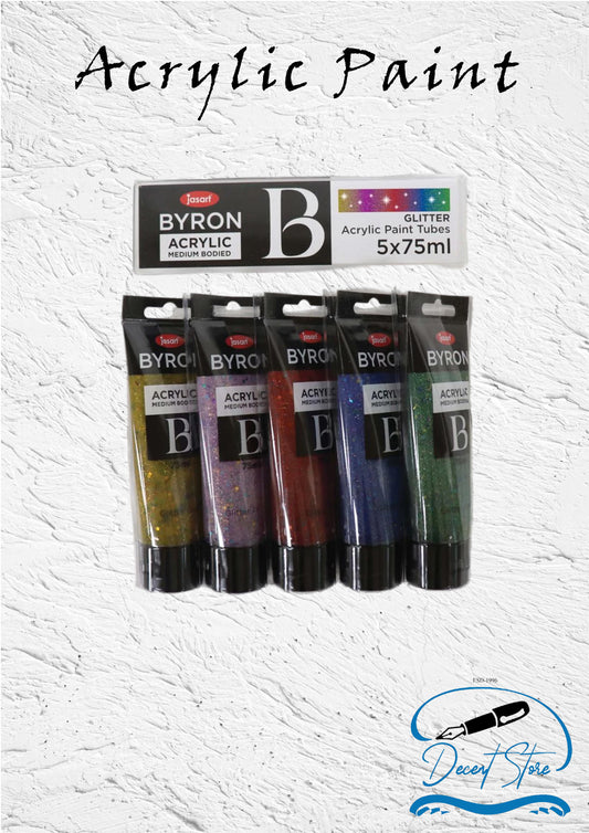 Byron Glitter Acrylic Paint Tube 0067090