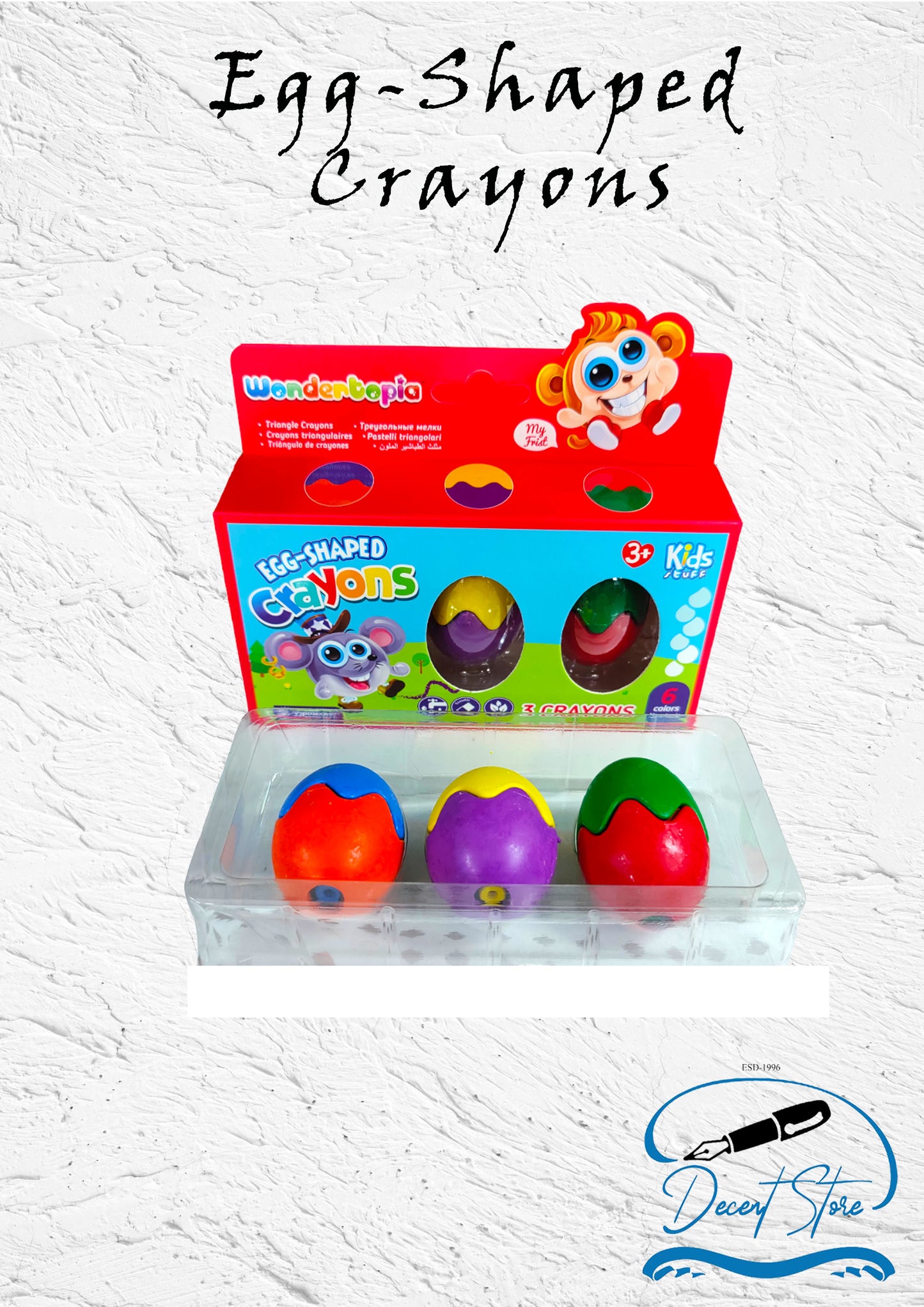 Egg Shaped Crayons by Wondertopia