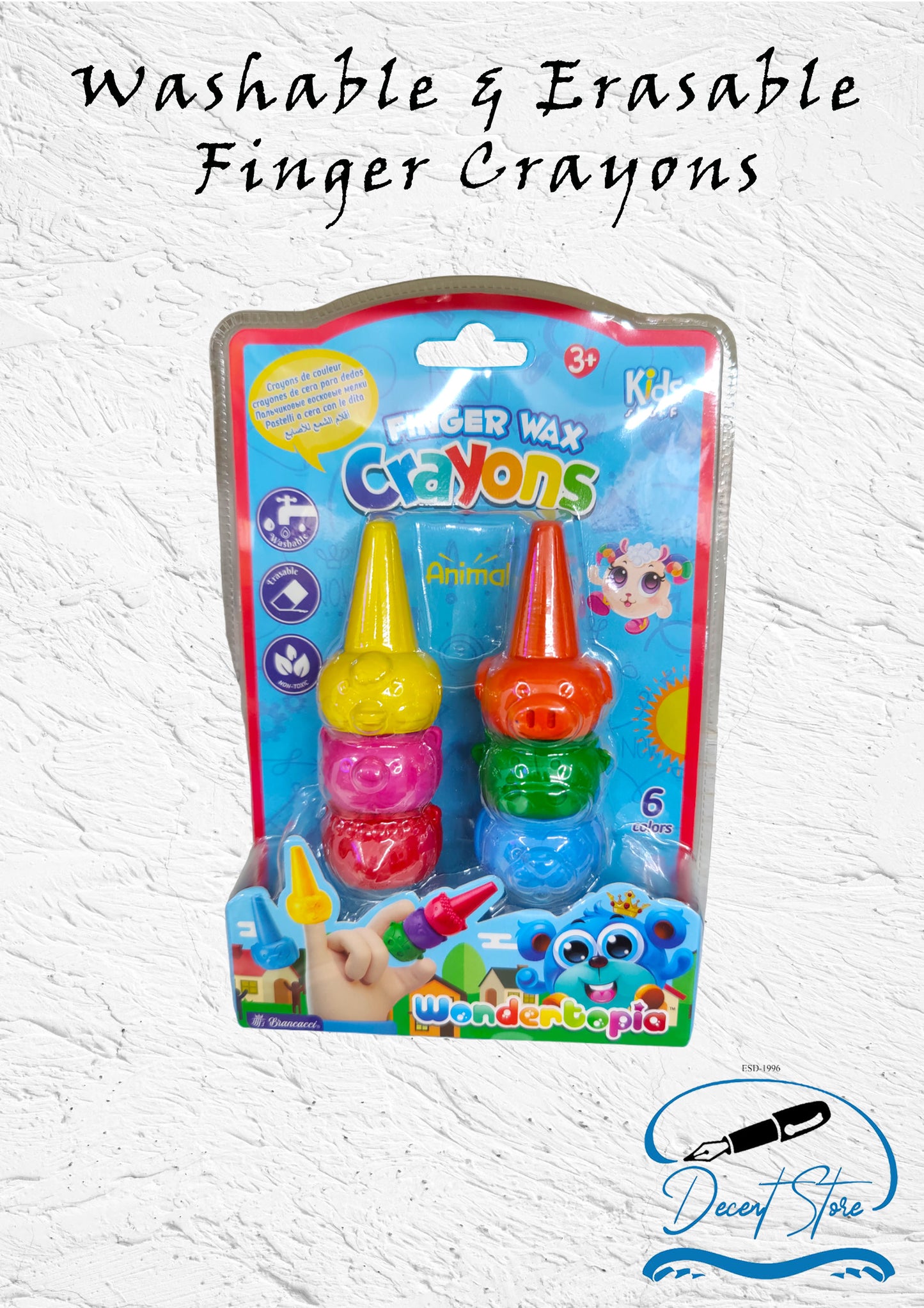 Finger Wax Crayons by Wondertopia