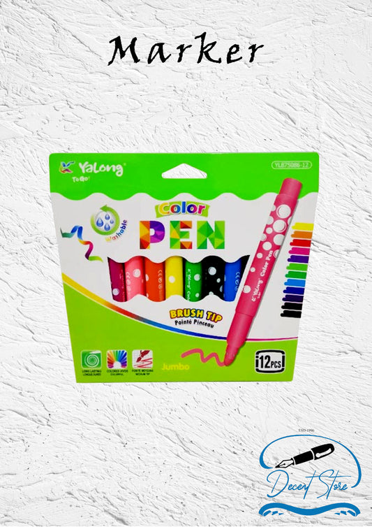 Yalong Colour Marker Jumbo YL875086-12