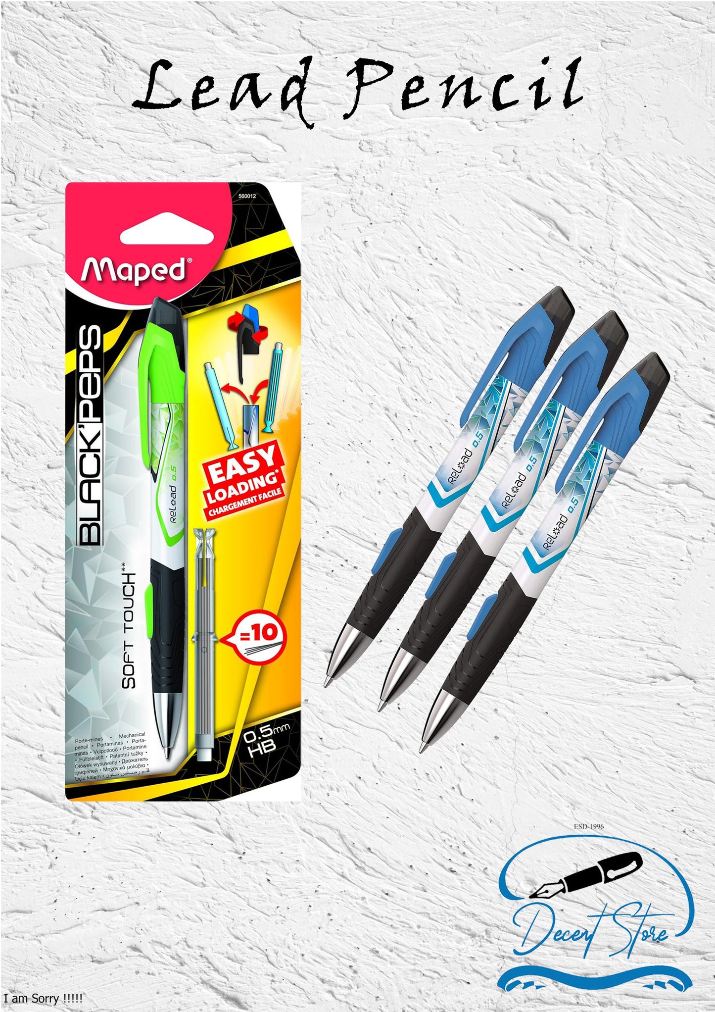 Maped Black Peps Lead Pencil 560012