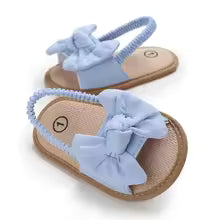 Infant Non-Slip First Walkers Footwear 0-18 Months Baby Girls Sweet Flowers Sandals Summer Soft Sole Flat Princess Dress Shoes