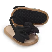 Infant Non-Slip First Walkers Footwear 0-18 Months Baby Girls Sweet Flowers Sandals Summer Soft Sole Flat Princess Dress Shoes