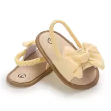 Infant Non-Slip First Walkers Footwear 0-18 Months Baby Girls Sweet Flowers Sandals Summer Soft Sole Flat Princess Dress Shoes