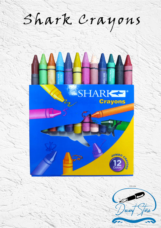 Shark Jumbo Wax Crayons W3112