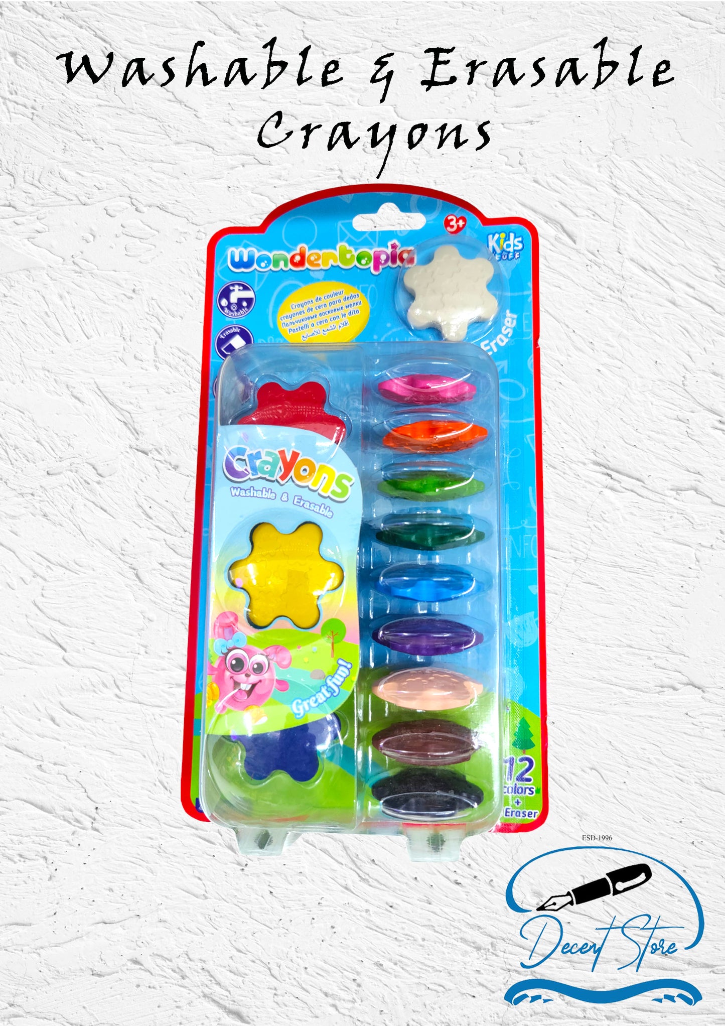 Crayons 12 Colour in Star Shape
