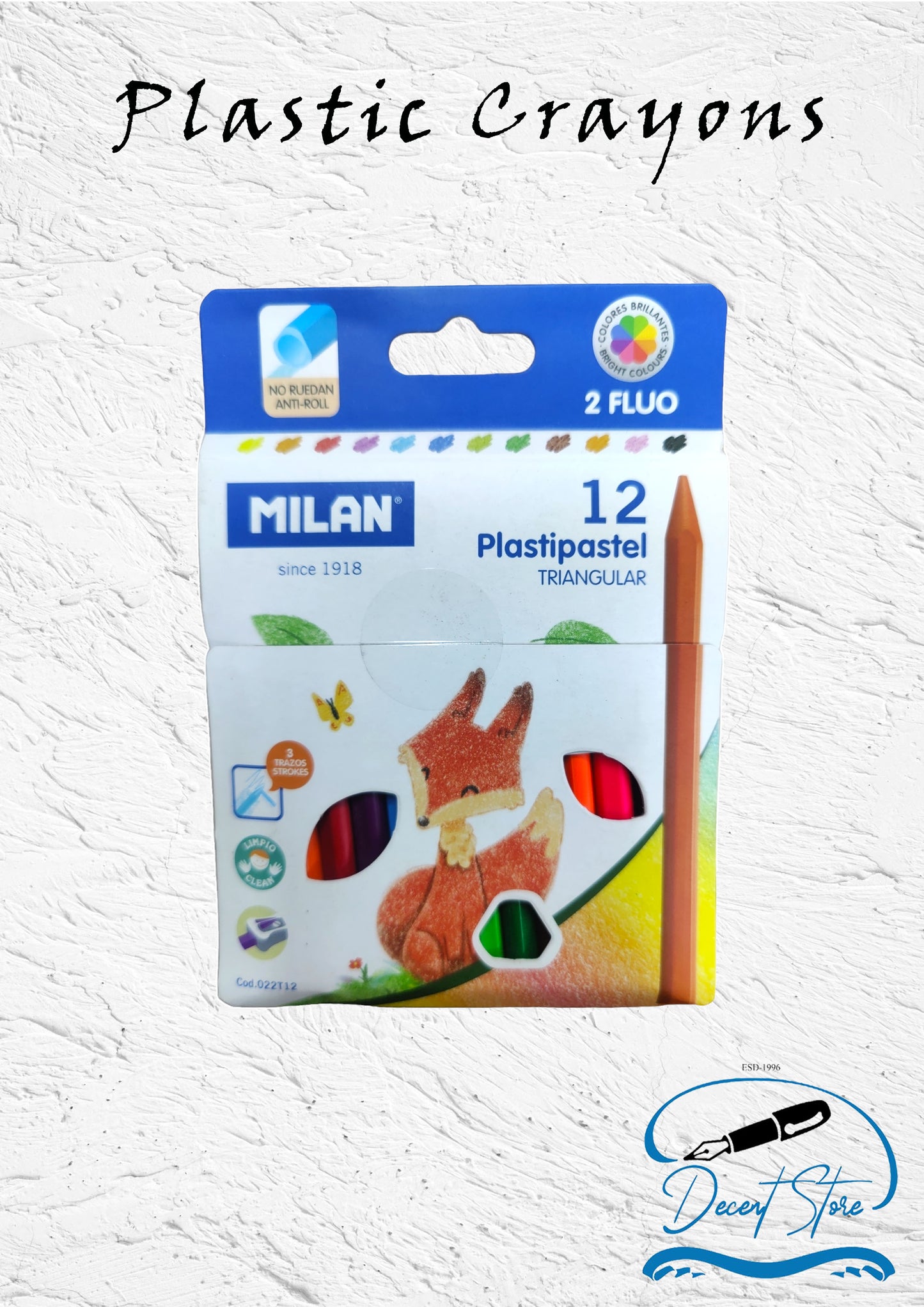 Milan Plastic Crayons 022T12